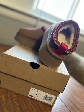 NEW UGG Tazz II Platform Slipper - Women’s 6 - Chestnut